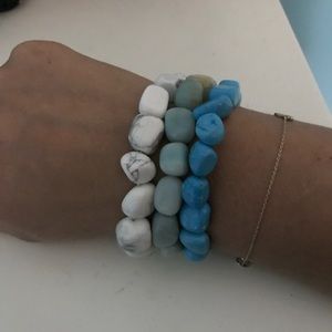 3/$14 Stone bracelet set
